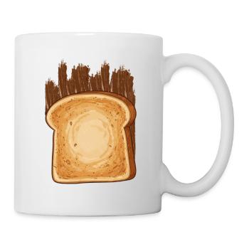 Schoko Creme Toast - Tasse - Weiß - Rechts