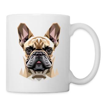 Motif du chien bouledogue français Grand Danois français - Mug blanc - blanc - Droite