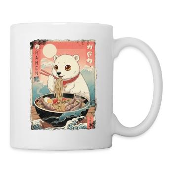 Anime de ramen sur l’ours polaire Kawaii - Mug blanc - blanc - Droite