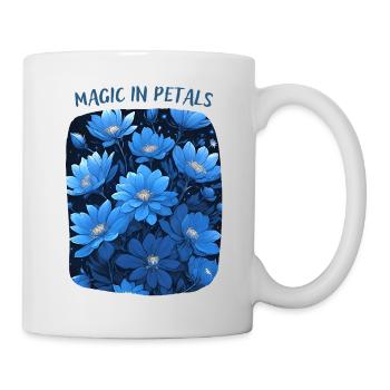 Magic in Blue Flower Petals - Mug - white - Right