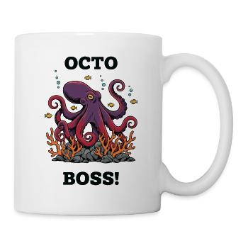 OctoBoss Reef King Oktopus - Tasse - Weiß - Rechts