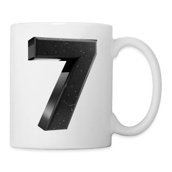 Sept Noirs avec des taches dorées - Mug blanc - blanc - Droite