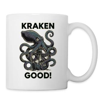 Kraken Humorvolles Seeungeheuer - Tasse - Weiß - Rechts