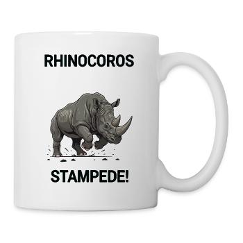Rhinoceros Stampede Wild Charge - Mug - white - Right