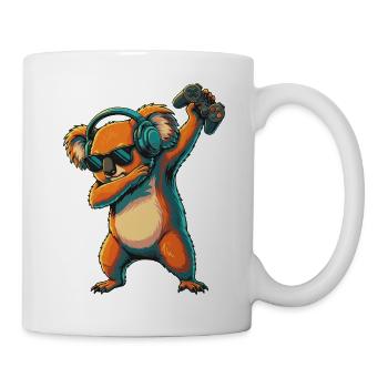 Joueur Koala Bear jouant aux jeux vidéo Art - Mug blanc - blanc - Droite