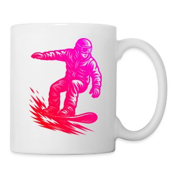 A must-have for real snowboarding - Mug - white - Right