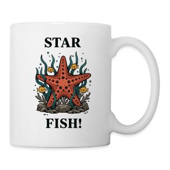 Seestern-Seestern-Ozean - Tasse - Weiß - Rechts