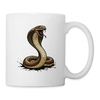 Cobra Royal Serpent Venimeux Strike - Mug blanc - blanc - Droite