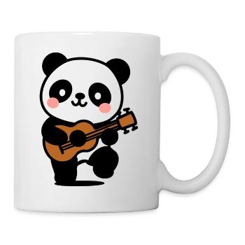 Panda kawaii musicien - dessin mignon - Mug blanc - blanc - Droite