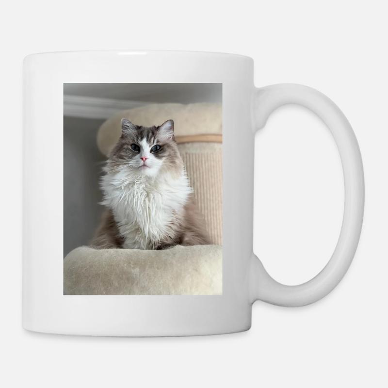 Roi des Chats Pelucheux - Mug blanc - blanc