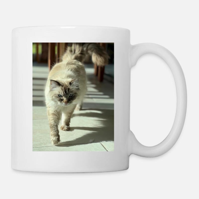 Chat Pau-Soleil - Mug blanc - blanc