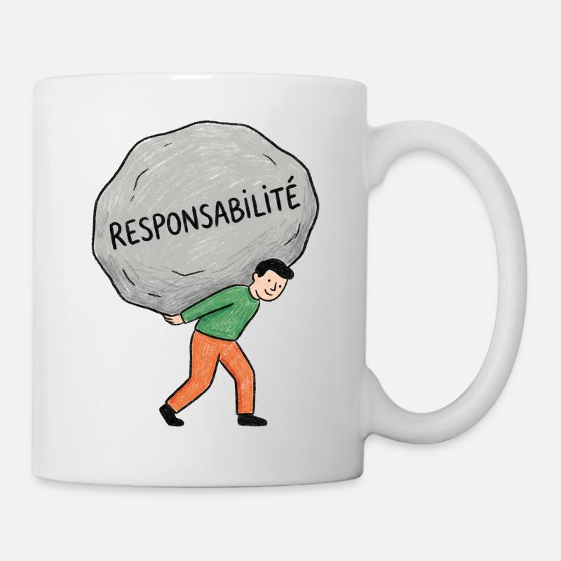 Porter la Responsabilité - Mug blanc - blanc