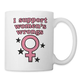 Frauenrechte Pink Venus-Emblem - Tasse - Weiß - Rechts