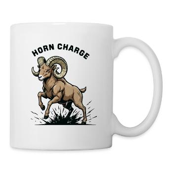 Horn Charge Bélier Force Montagne - Mug blanc - blanc - Droite