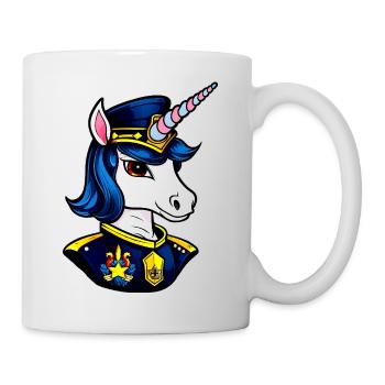 Licorne de la Police - Mug blanc - blanc - Droite