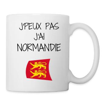 J'peux pas J'ai Normandie - Mug blanc - blanc - Droite