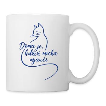Doma je, hźež micka mjawči. - Tasse - Weiß - Rechts