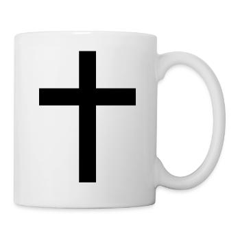 Jesus Cross Black - Mug - white - Right
