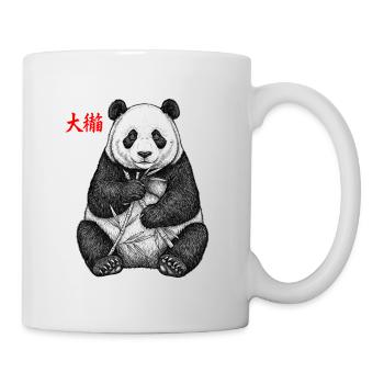 Asiatischer Panda - Tasse - Weiß - Rechts