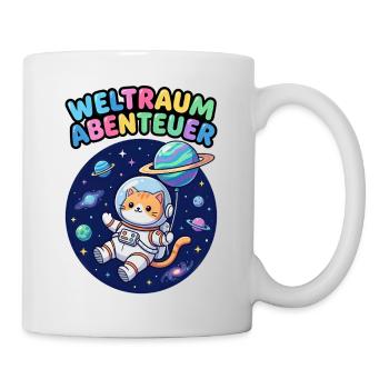 Space Adventurer Cat - Mug - white - Right