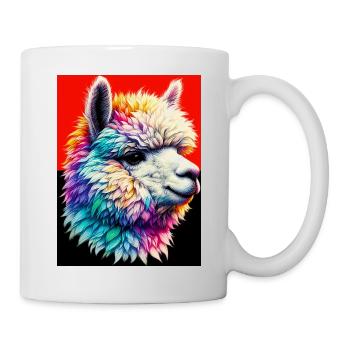 Alpaka - Tasse - Weiß - Rechts