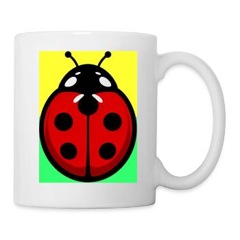 Marienkäfer - Tasse - Weiß - Rechts