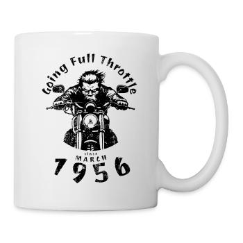 70. Geburtstag à fond depuis 03/1956 - Mug blanc - blanc - Droite