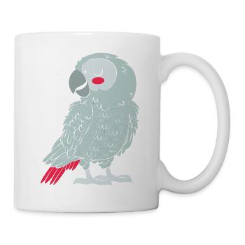 Parrot Gray Gray Parrot - Mug - white - Right
