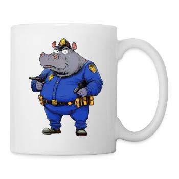Rhinos Police / Rhino Policeman - Mug - white - Right
