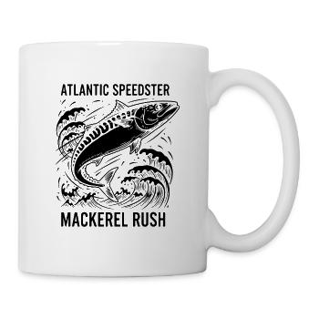 Seefischen, Makrelen, Makrelenrausch, Rausch - Tasse - Weiß - Rechts