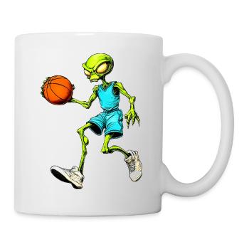 Aliens Basketball - Tasse - Weiß - Rechts