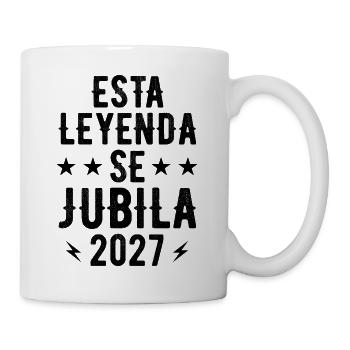 Diese Legende geht 2027 in Rente. - Tasse - Weiß - Rechts