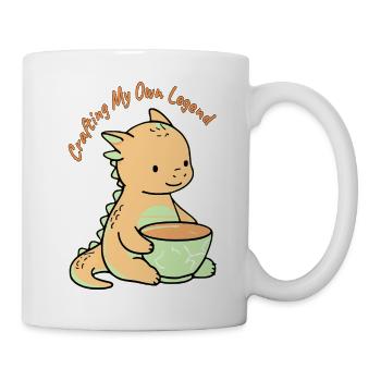 Créer mon propre Dragon Légendaire - Mug blanc - blanc - Droite