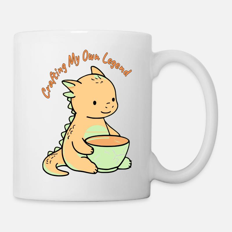 Crafting My Own Legend Dragon - Mug - white