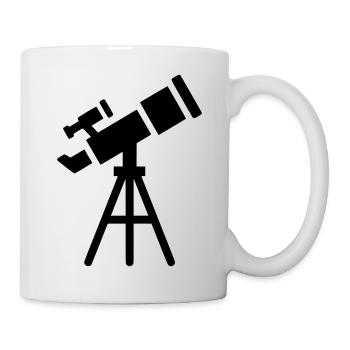Telescope Silhouette Stars - Mug - white - Right