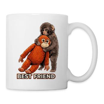 Punch Monkey Baby Viral Meme Trend 2026 - Tasse - Weiß - Rechts