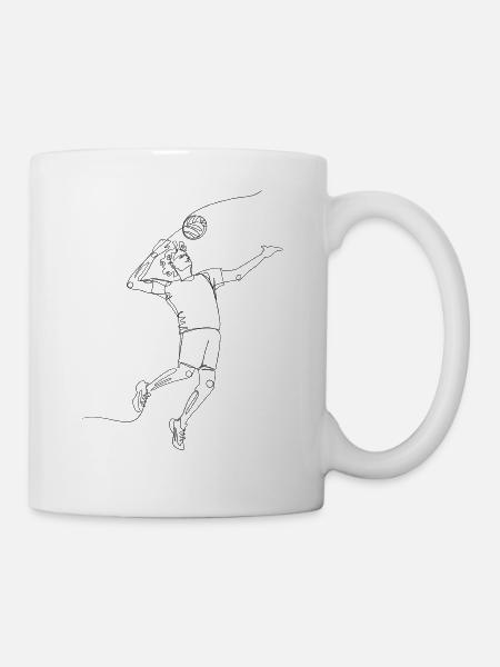 Volleyball Design - Tasse - Weiß
