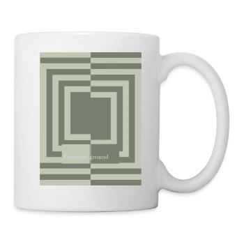 Common ground minimal geometric harmony - Tasse - Weiß - Rechts