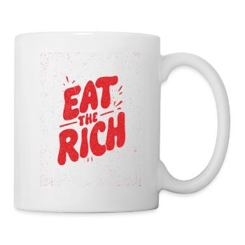 Manger les graffitis riches - Mug blanc - blanc - Droite