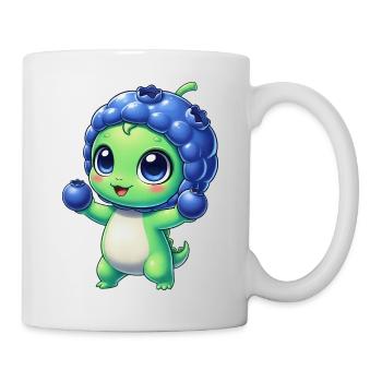 Dessin animé Alien Myrtille Mignon, Baie Extraterrestre - Mug blanc - blanc - Droite