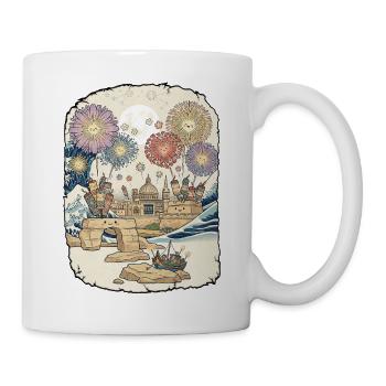 Malte Pyro Pyro Fireworks Kawaii - Mug blanc - blanc - Droite