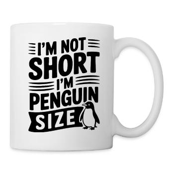 Je ne suis pas petit, je suis de la taille d’un pingouin - Mug blanc - blanc - Droite