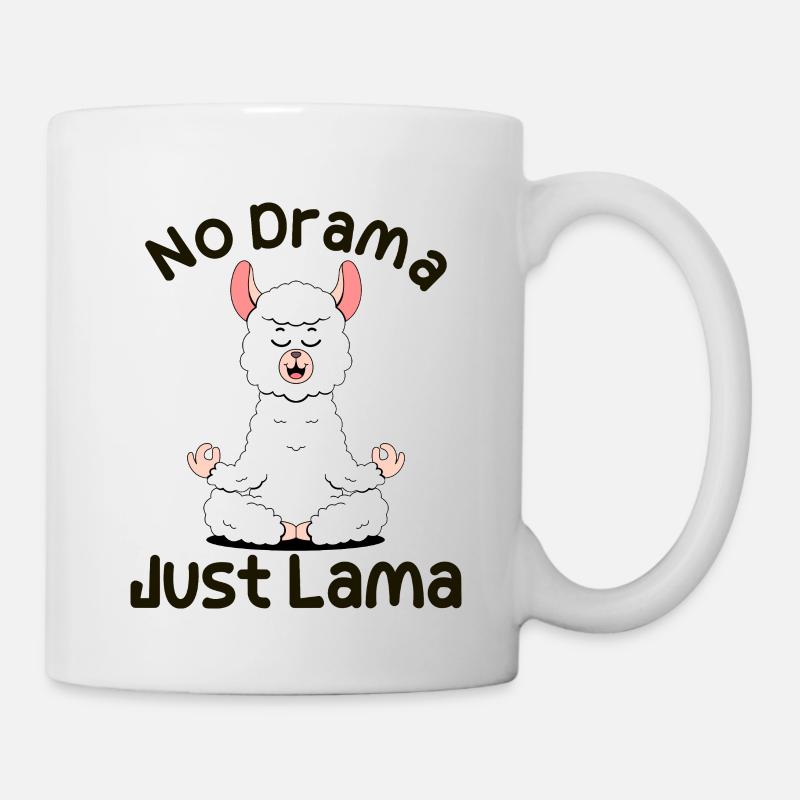 No Drama. Just Lama - Tasse - Weiß