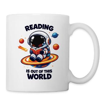 Reading is out of this world - Mug - white - Right