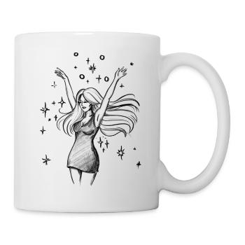 Autonomisation de la femme dansante - Illustration - Mug blanc - blanc - Droite