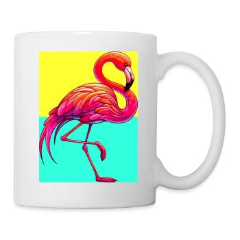 Flamant - Mug blanc - blanc - Droite