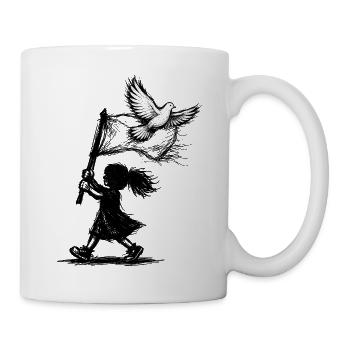 Taube der Freiheit - Tasse - Weiß - Rechts