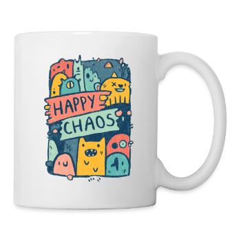 Monstres du Chaos heureux - Mug blanc - blanc - Droite