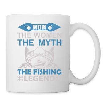 Maman La Femme Le Mythe Don La Légende de la Pêche - Mug blanc - blanc - Droite