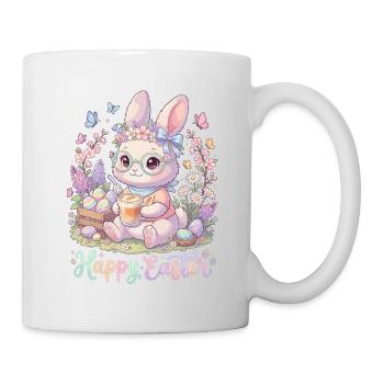 Pastel Bunny Easter Magic « Joyeuses Pâques » - Mug blanc - blanc - Droite